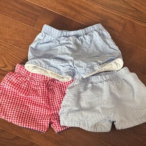 Kids Gingham and Striped Shorts Set